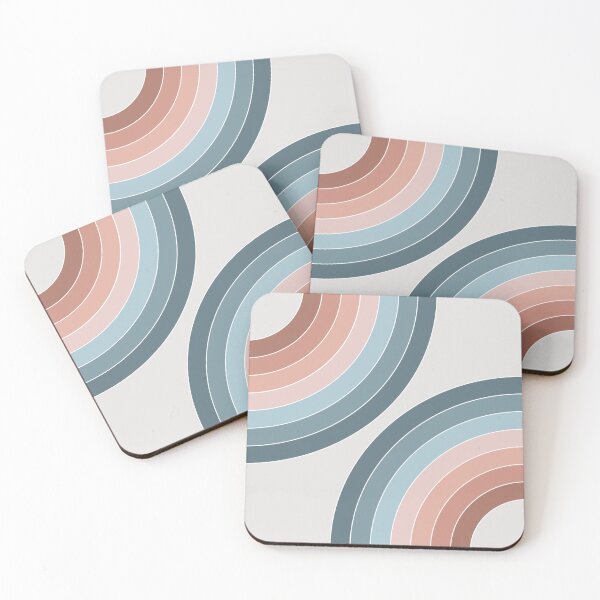 Item preview, Blue and pink retro style circles designed and sold by BattaAnastasia.
