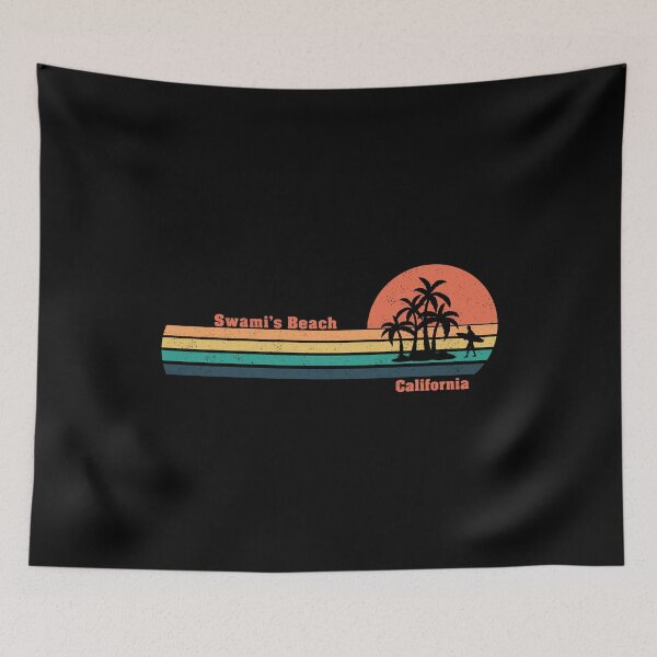Item preview, California Surfing Swami's Beach Vintage Grunge Texture Sunset designed and sold by RaybenMedia.