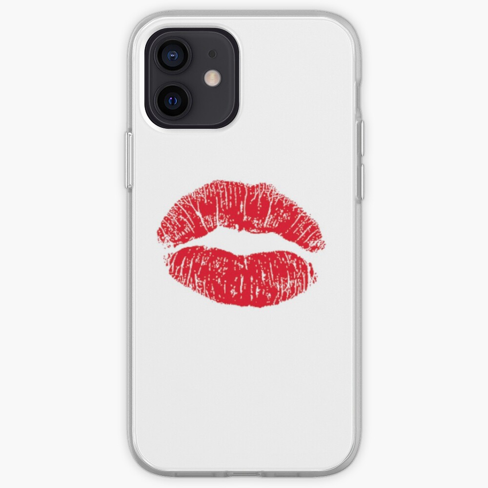 "Lipstick Emoji Kissy Face Kiss Mouth Happy Love" iPhone Case & Cover