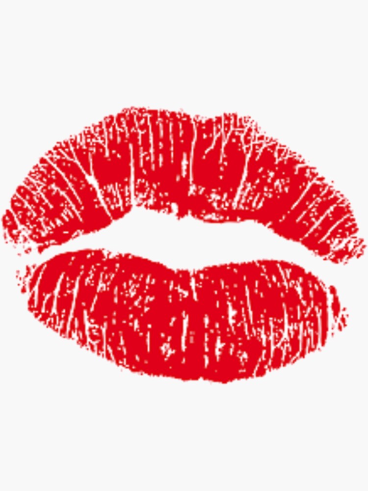 "Lipstick Emoji Kissy Face Kiss Mouth Happy Love" Sticker by