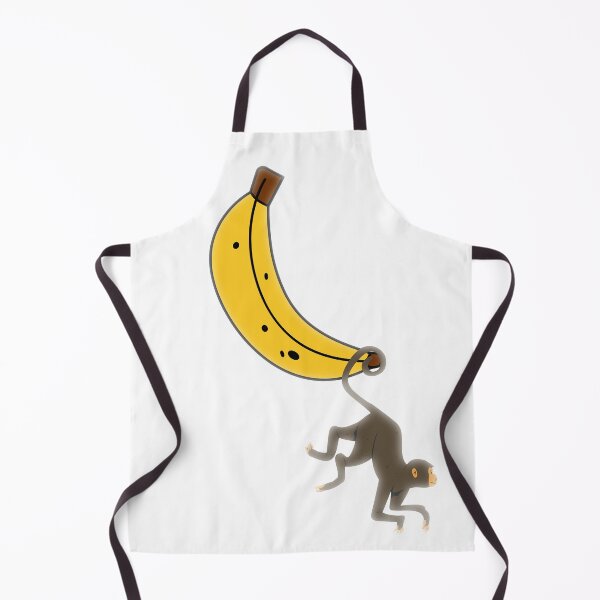 Item preview, Monkey hanging from its tail on a banana designed and sold by Fadwalana99.