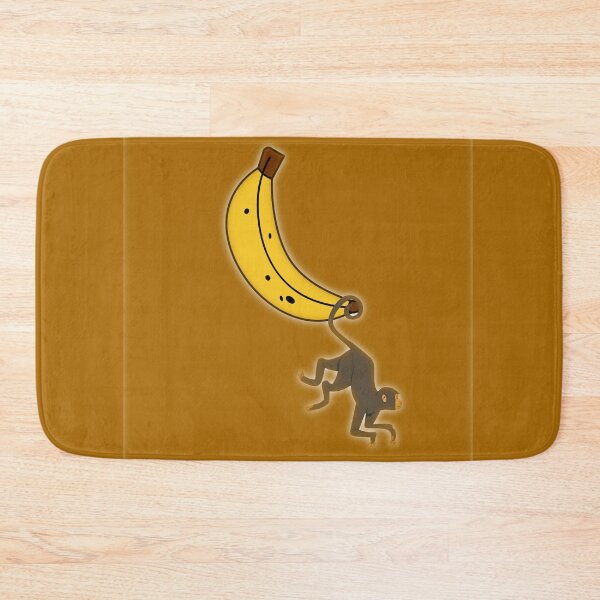 Item preview, Monkey hanging from its tail on a banana designed and sold by Fadwalana99.