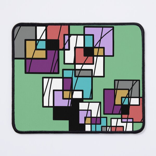 Item preview, Modern design colorful square monogram designed and sold by Shirley Li.