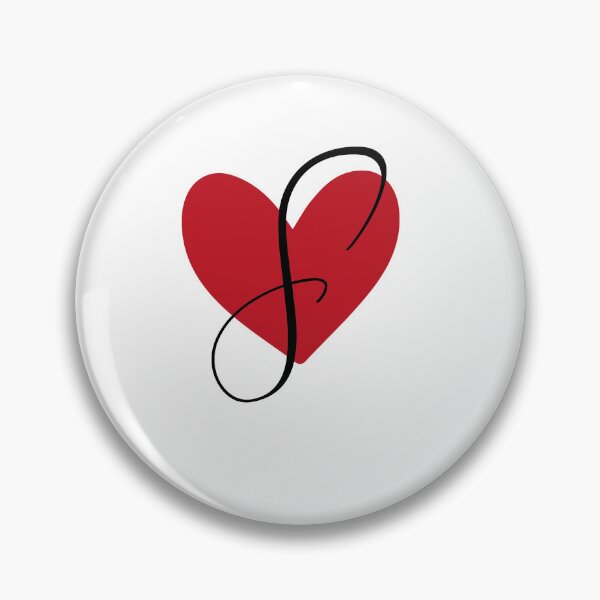 Item preview, Heart With Letter Initial S designed and sold by medbdj.