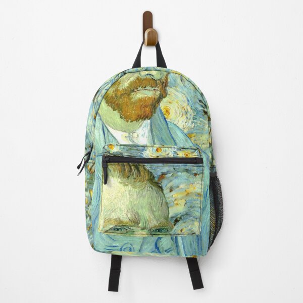 Item preview, Starry Night in the colors of Van Gogh self-portrait - digital recreation designed and sold by NickoPrints.