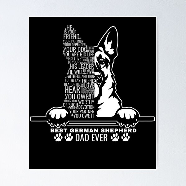Item preview, Best German Shepherd Dad Ever designed and sold by MYZAK HRM.