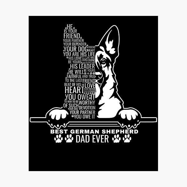 Item preview, Best German Shepherd Dad Ever designed and sold by MYZAK HRM.