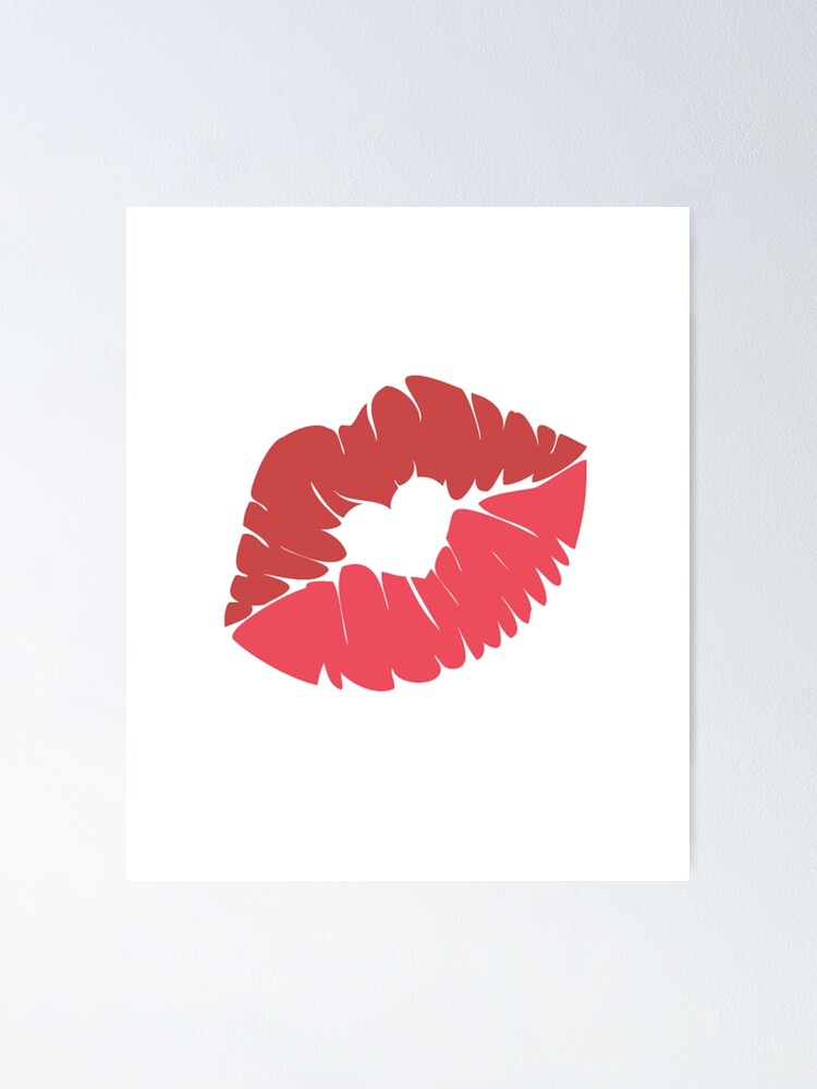 Lipstick Emoji Kissy Face Kiss Mouth Happy Love Poster For Sale By Stevesemojis Redbubble 3218