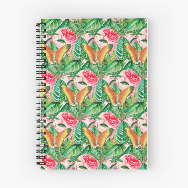 Item preview, Light Romantic Garden Flowers With Cute Butterfly Pattern designed and sold by BeInTouch.