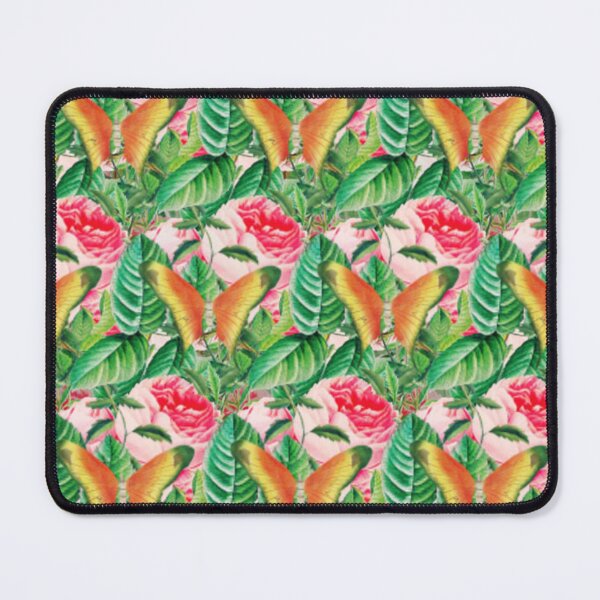 Item preview, Light Romantic Garden Flowers With Cute Butterfly Pattern designed and sold by BeInTouch.