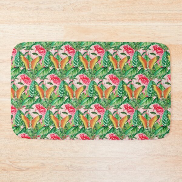 Item preview, Light Romantic Garden Flowers With Cute Butterfly Pattern designed and sold by BeInTouch.
