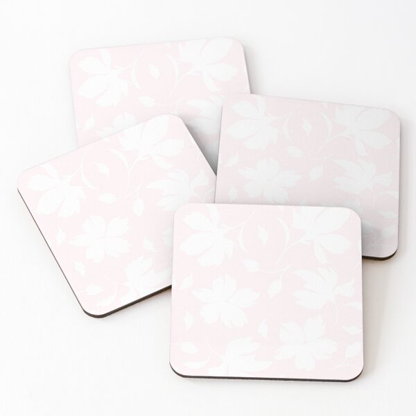 Item preview, Pretty pale pink and white floral pattern designed and sold by plumspixellove.