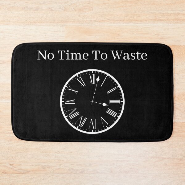 Item preview, No Time To Waste Time Clock Black ver. designed and sold by wSmileFlowerw.