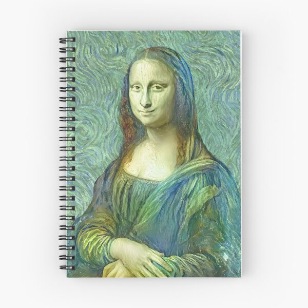 Item preview, Mona Lisa in the style of the Van Gogh self-portrait - digital recreation designed and sold by NickoPrints.