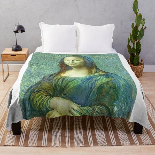 Item preview, Mona Lisa in the style of the Van Gogh self-portrait - digital recreation designed and sold by NickoPrints.