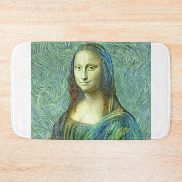 Item preview, Mona Lisa in the style of the Van Gogh self-portrait - digital recreation designed and sold by NickoPrints.
