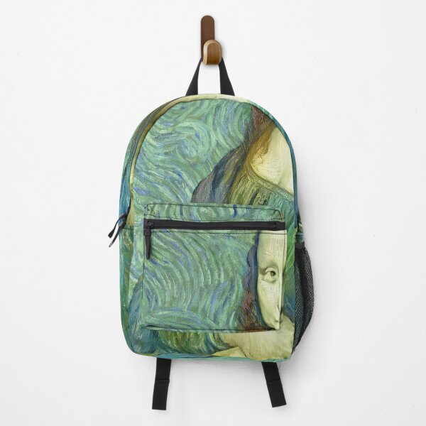 Item preview, Mona Lisa in the style of the Van Gogh self-portrait - digital recreation designed and sold by NickoPrints.