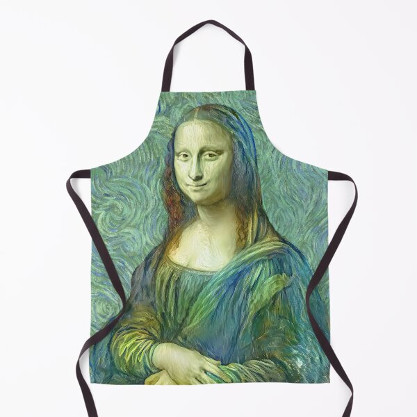 Item preview, Mona Lisa in the style of the Van Gogh self-portrait - digital recreation designed and sold by NickoPrints.