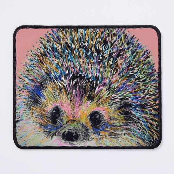 Item preview, hedgehog on pink background designed and sold by valsorbets.