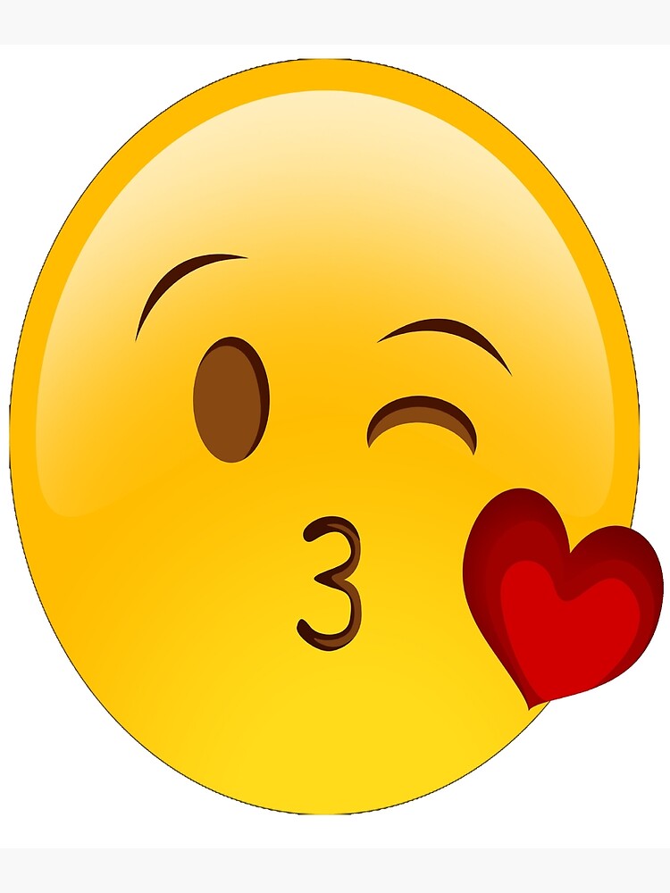 Mann Schickt Kuss Smiley Mit Herz
