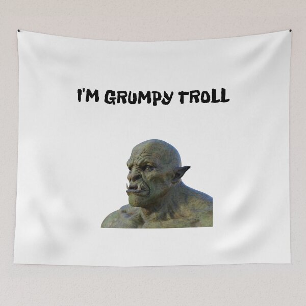 Item preview, I'm grumpy troll classic t-shirt designed and sold by Jutec1.