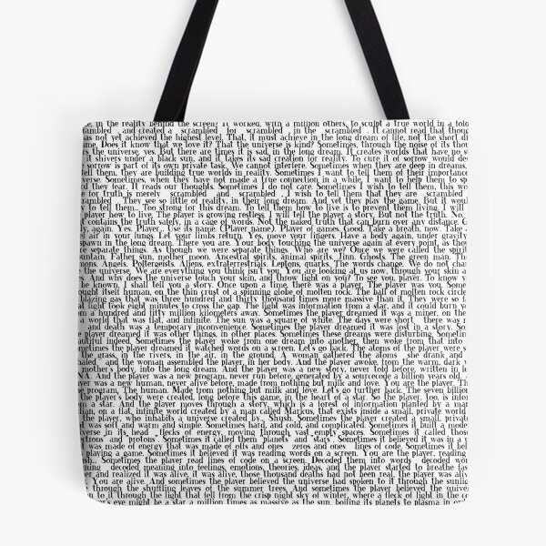 Item preview, Minecraft End Poem (style1) designed and sold by QuotableYou.