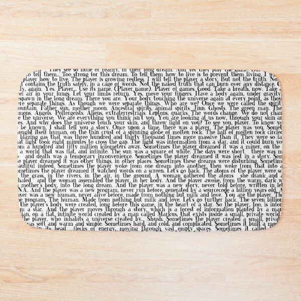 Item preview, Minecraft End Poem (style1) designed and sold by QuotableYou.