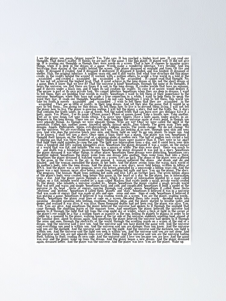 Minecraft End Text