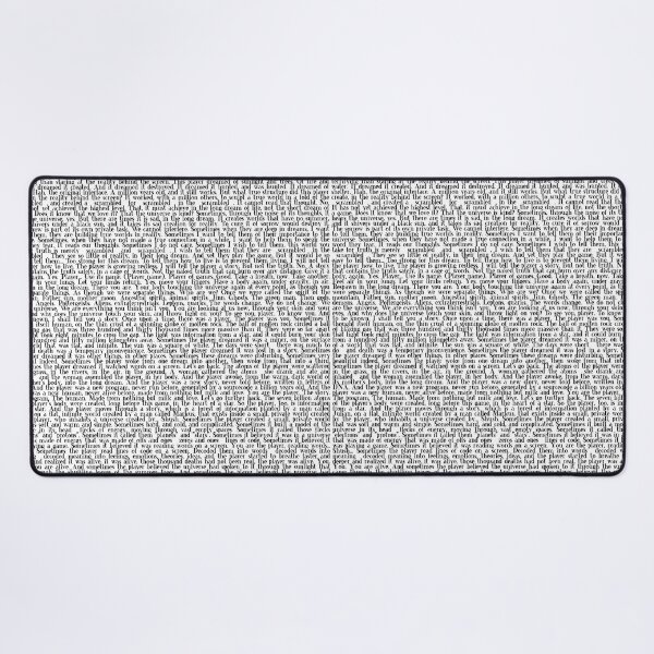 Item preview, Minecraft End Poem (style1) designed and sold by QuotableYou.