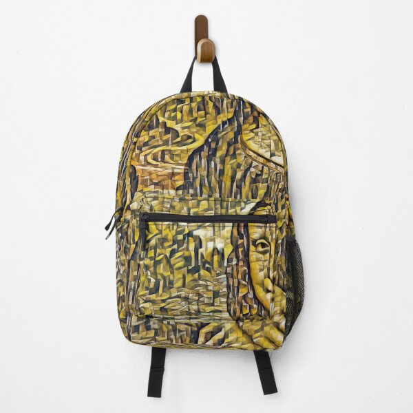 Item preview, Mona Lisa in the cubist style with small shapes - digital recreation designed and sold by NickoPrints.