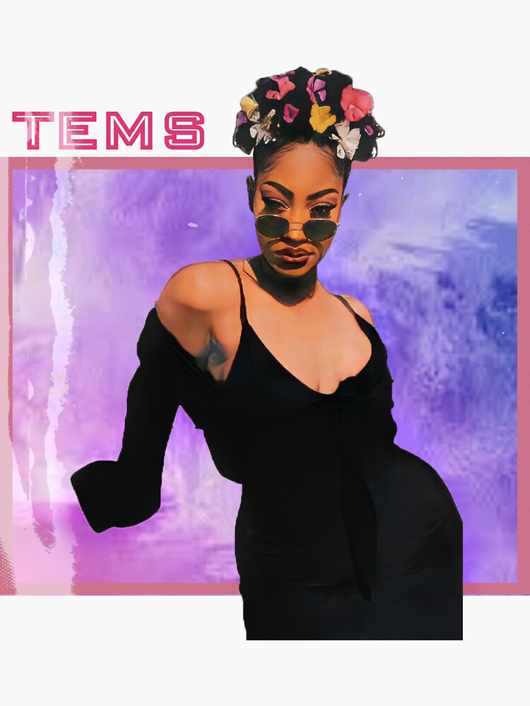 "Tems " Sticker for Sale by ZaireMonae Redbubble