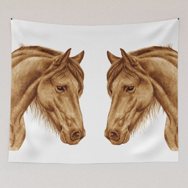 Item preview, Portrait of a Friesian 2 - brown colorized version designed and sold by SylvieG18.