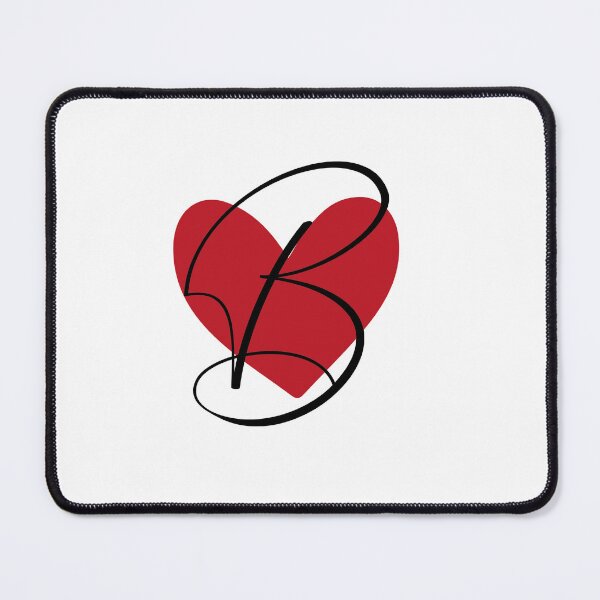 Item preview, Heart With Letter Initial B designed and sold by medbdj.