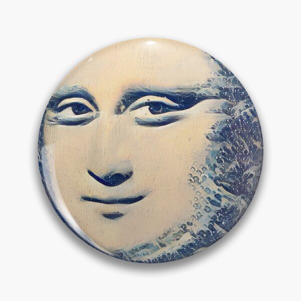 Item preview, Mona Lisa in the style of the Great Wave off Kanagawa - digital recreation designed and sold by NickoPrints.