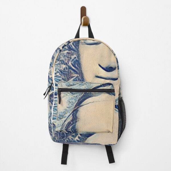 Item preview, Mona Lisa in the style of the Great Wave off Kanagawa - digital recreation designed and sold by NickoPrints.