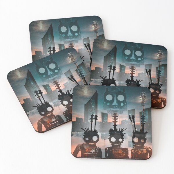 Item preview, upcycled punk robots designed and sold by WeirdPower.