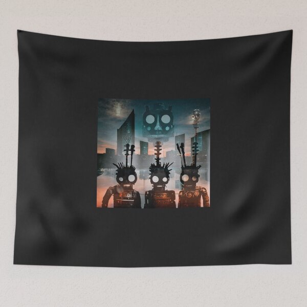 Item preview, upcycled punk robots designed and sold by WeirdPower.