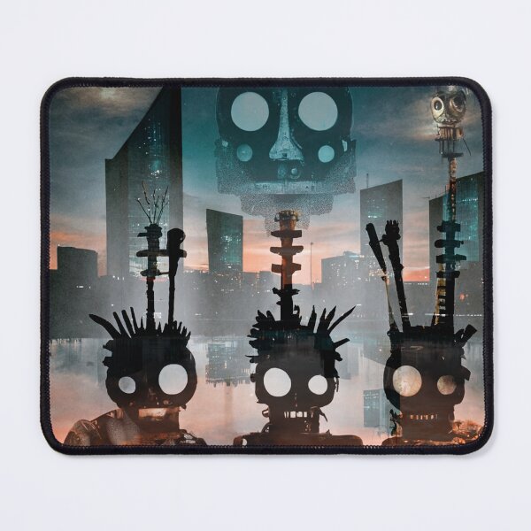 Item preview, upcycled punk robots designed and sold by WeirdPower.