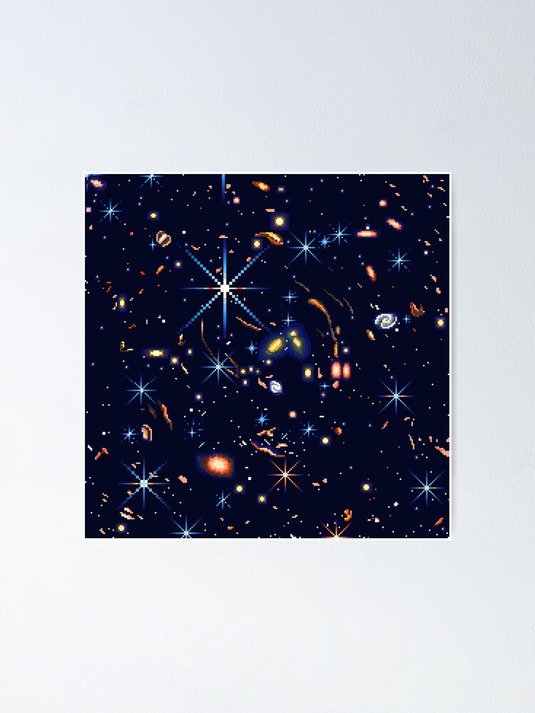 Hubble Deep Field Poster For Sale By Productanime Redbubble 1355