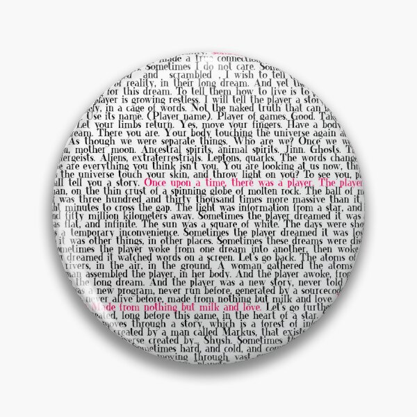 Item preview, Minecraft End Poem (style3) designed and sold by QuotableYou.