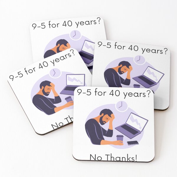 Item preview, 9-5 for 40 years? No Thanks! designed and sold by LifeLongTees ..