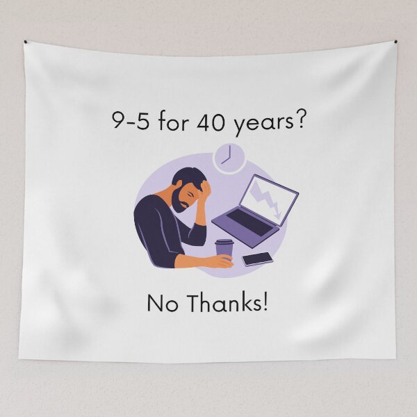 Item preview, 9-5 for 40 years? No Thanks! designed and sold by LifeLongTees ..