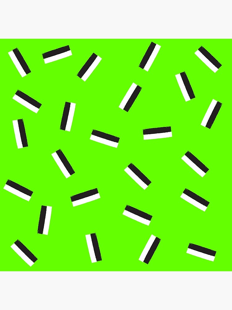 "Neon Green Chalk Lines Beautiful Interior Design" Poster for Sale by