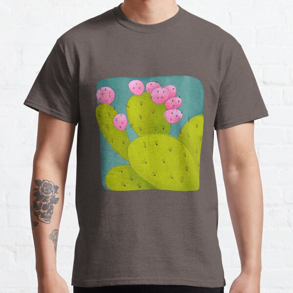 Green cactus illustration, Rhipsalis baccifera Cactaceae T-shirt