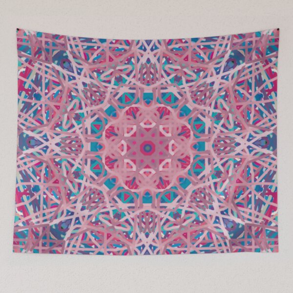 Item preview, Pink and Blue Mandala designed and sold by divinefemme.