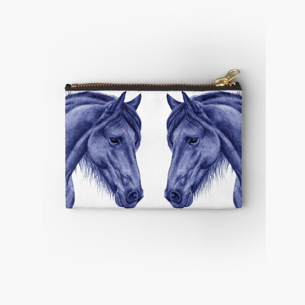 Item preview, Portrait of a Friesian 2 - blue colorized version designed and sold by SylvieG18.