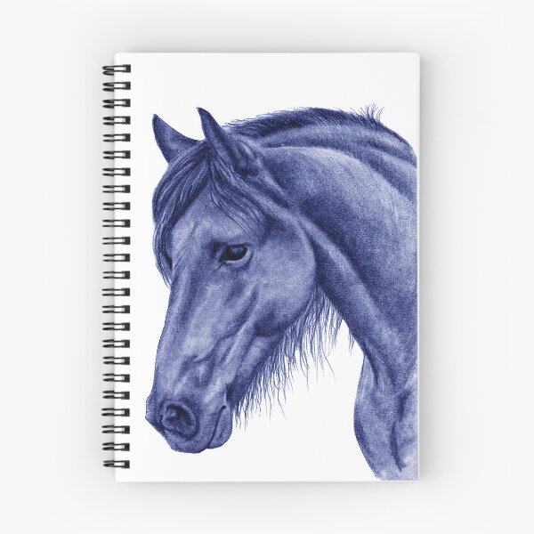 Item preview, Portrait of a Friesian 2 - blue colorized version designed and sold by SylvieG18.