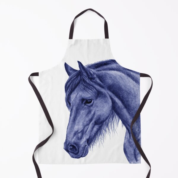 Item preview, Portrait of a Friesian 2 - blue colorized version designed and sold by SylvieG18.