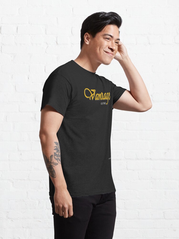 Thumbnail 5 of 7, Classic T-Shirt, Vantage guitars logo (22-07a) designed and sold by Regal-Music.