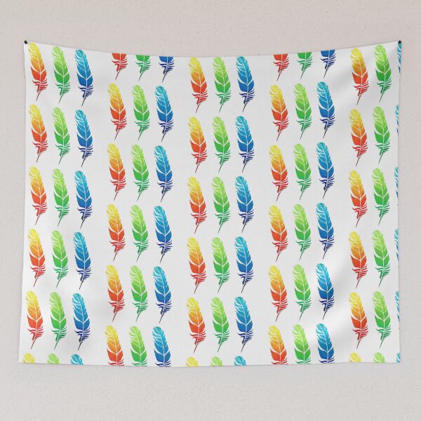 Item preview, Rainbow Feathers designed and sold by zibziby.